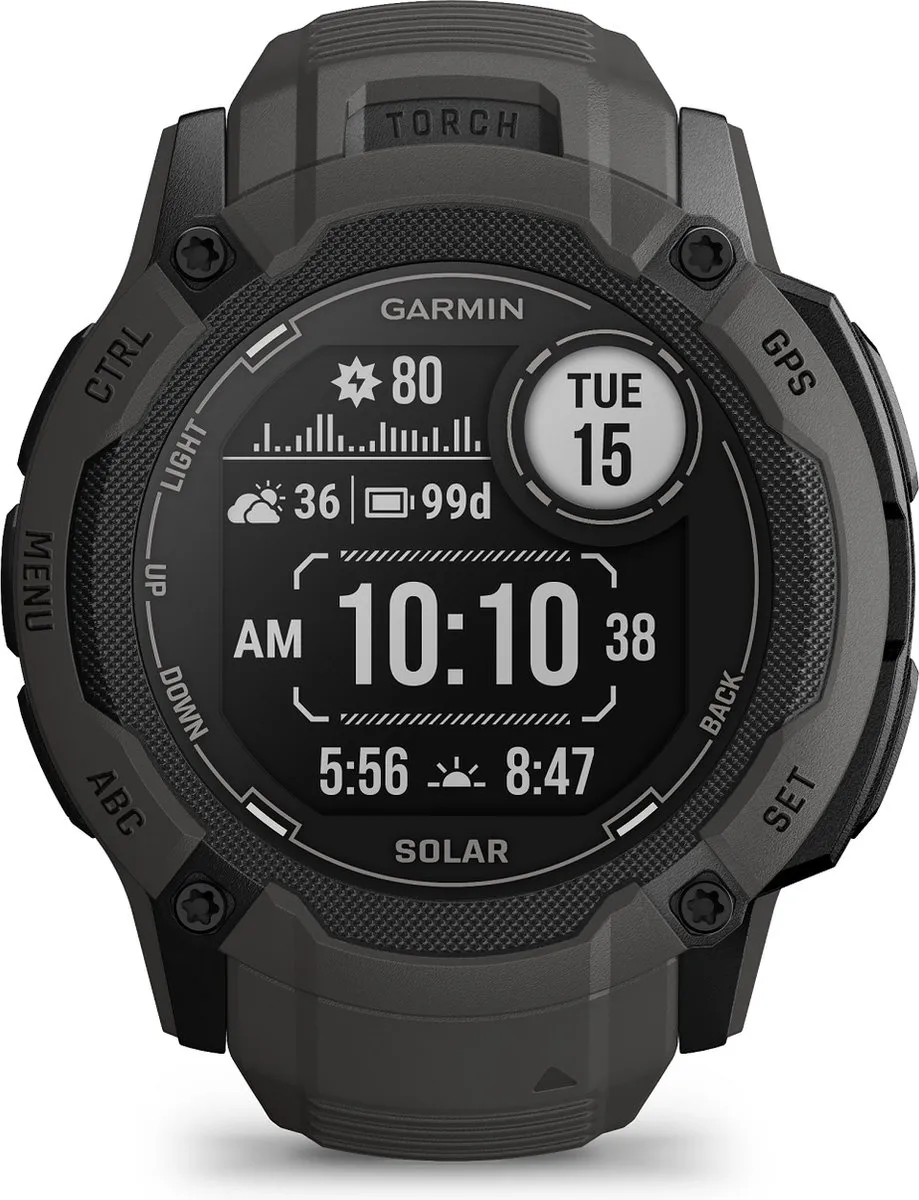 Garmin Instinct 2X Solar Smartwatch - Graphite