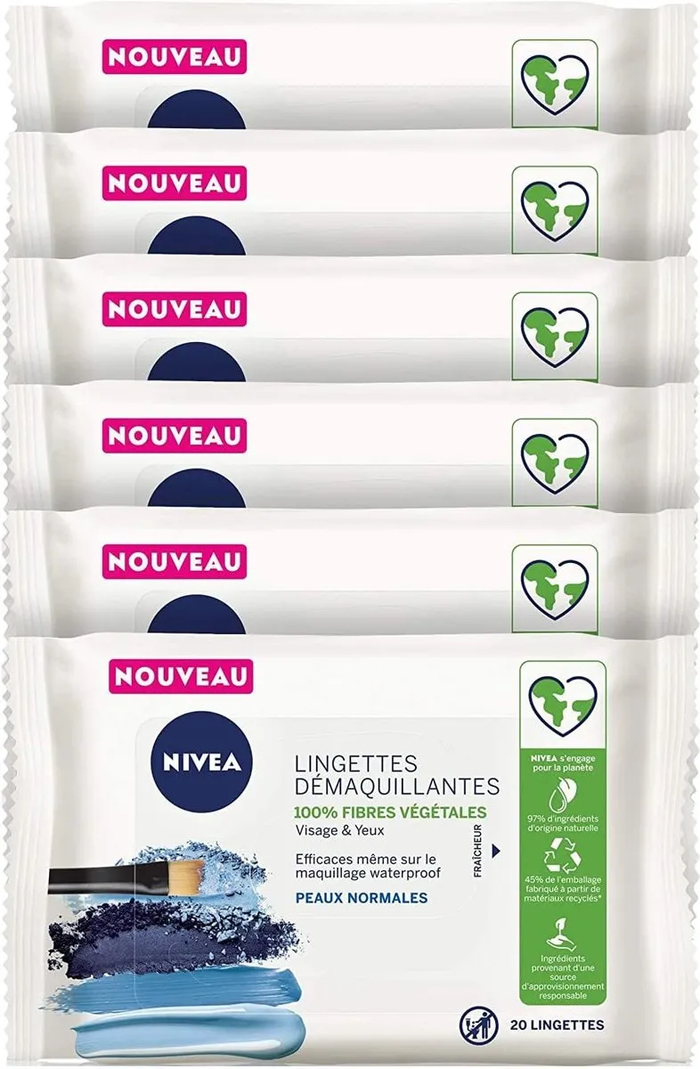 NIVEA 3-in-1 Reinigingsdoekjes 120 Stuks