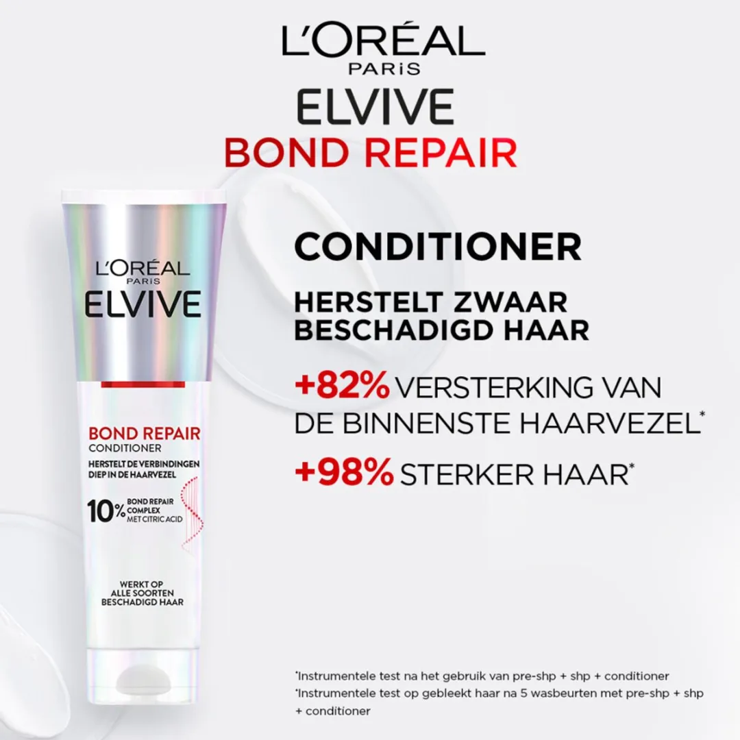 L'Oréal Elvive Bond Repair Conditioner 3x150ml