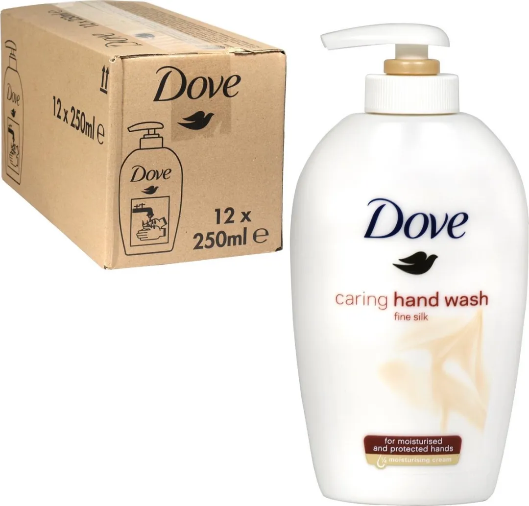Dove Handzeep Pompje Fine Silk 250ml - 12 Stuks