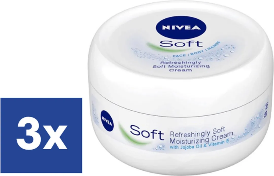 NIVEA Soft Crème 3x200ml