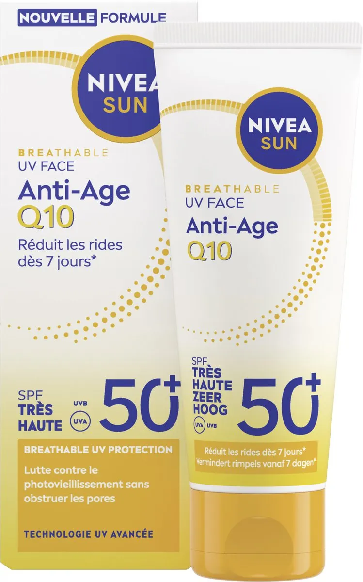 NIVEA SUN UV Face Anti-Age Q10 SPF50 Gezichtcrème 40ml