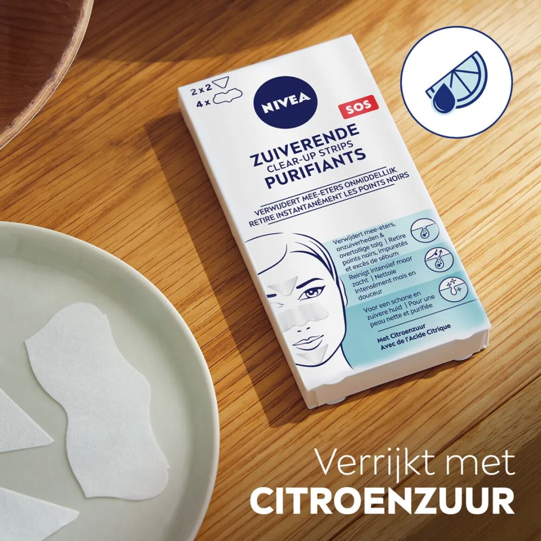 NIVEA Clear Up Strips Gezichtsmasker - 20 Stuks
