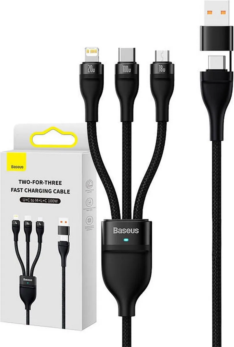 Baseus Flash Series-kabel USB-C/USB-A 100W 1,2m