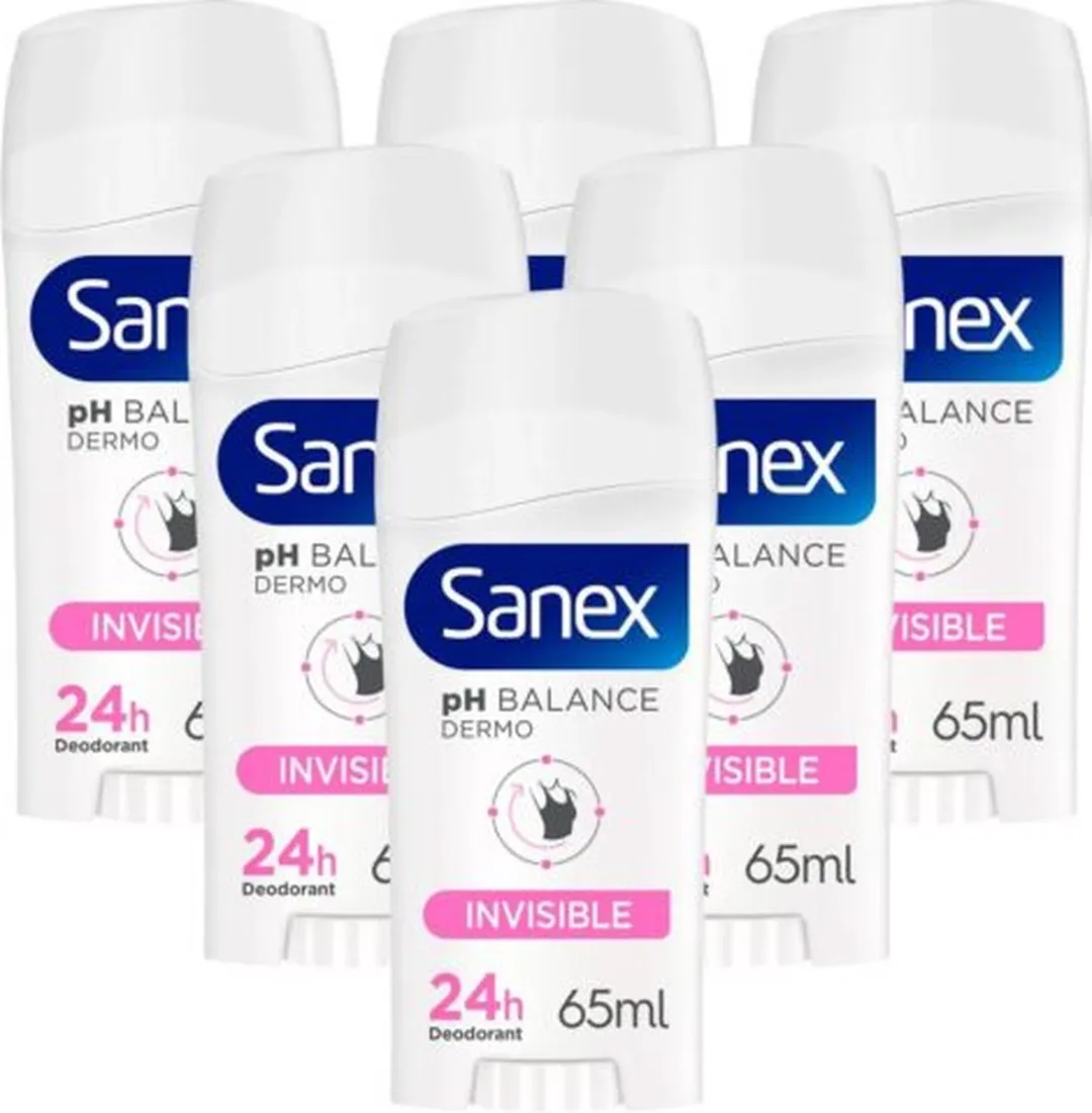 Sanex Deo Stick Dermo Invisible Anti Marks - 6x65ml