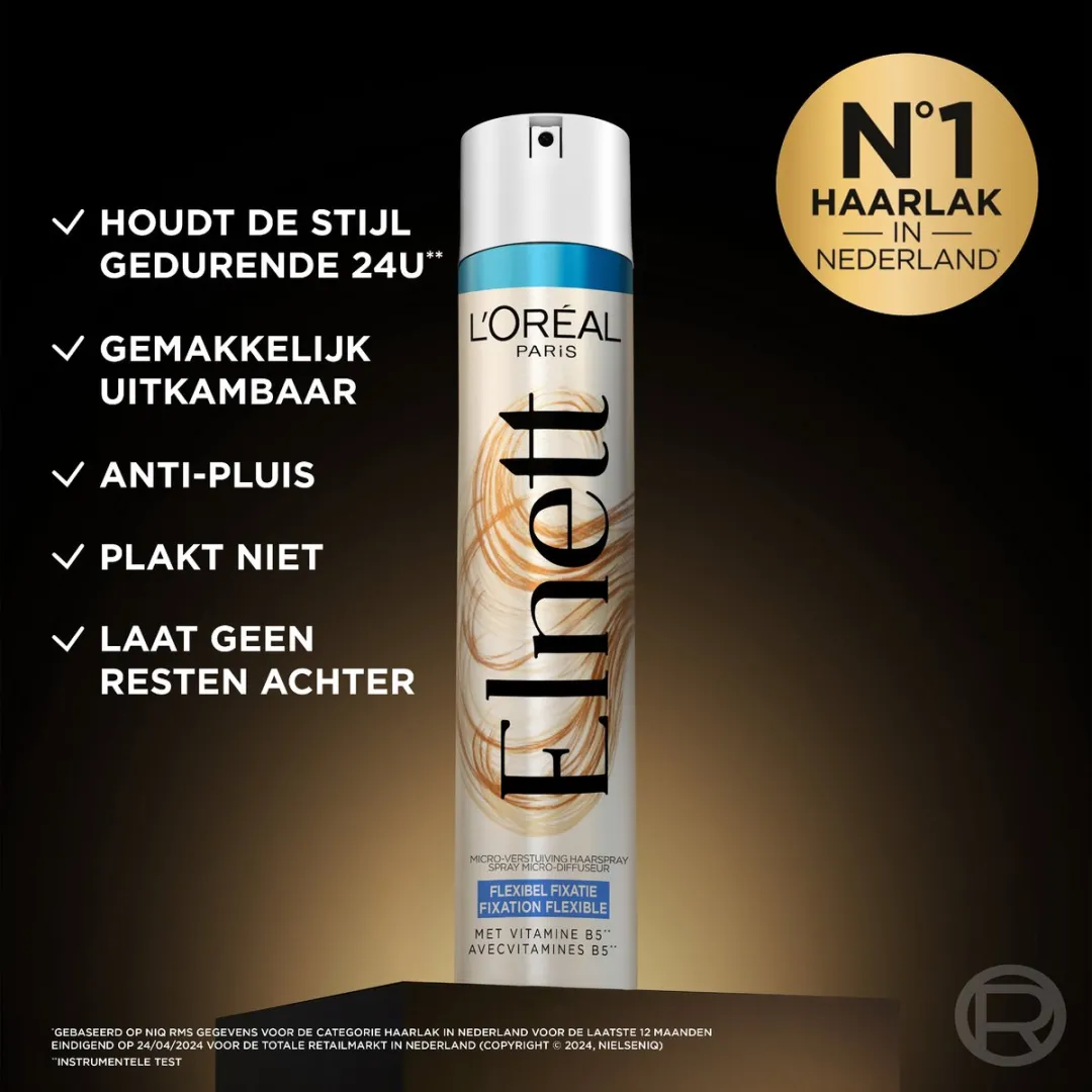 L'Oréal Paris Elnett Flexibel Haarlak 1200ml - 6x200ml