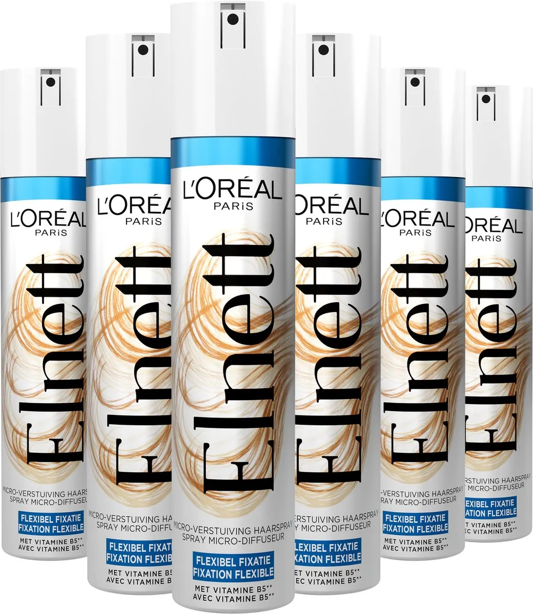 L'Oréal Paris Elnett Flexibel Haarlak 1200ml - 6x200ml