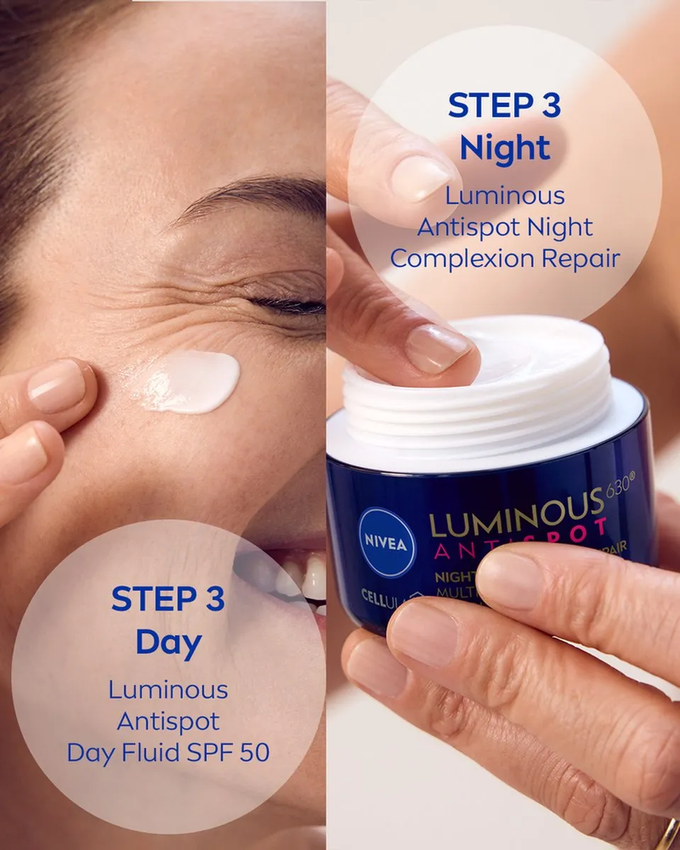 NIVEA Cellular LUMINOUS630 Nachtcrème Anti-Pigmentvlekken 50ml