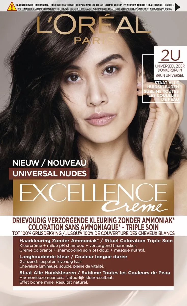 L'Oréal Paris Excellence Universal Nudes 2U Haarverf - 268g