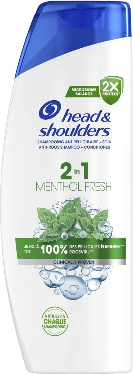 Head & Shoulders Menthol Fresh 2-in-1 Shampoo - 2400ml (6x400ml)