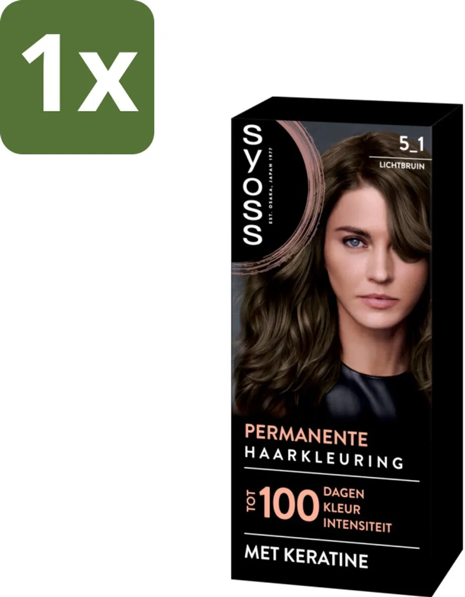 SYOSS Permanent Haarkleuring 5-1 Lichtbruin 115ml
