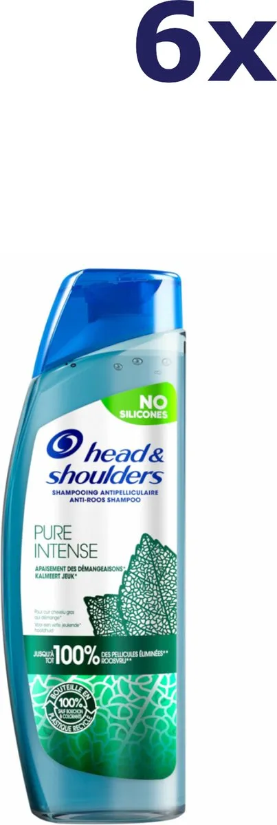 Head & Shoulders Pure Intense Kalmeert Jeuk Shampoo - 5x250ml