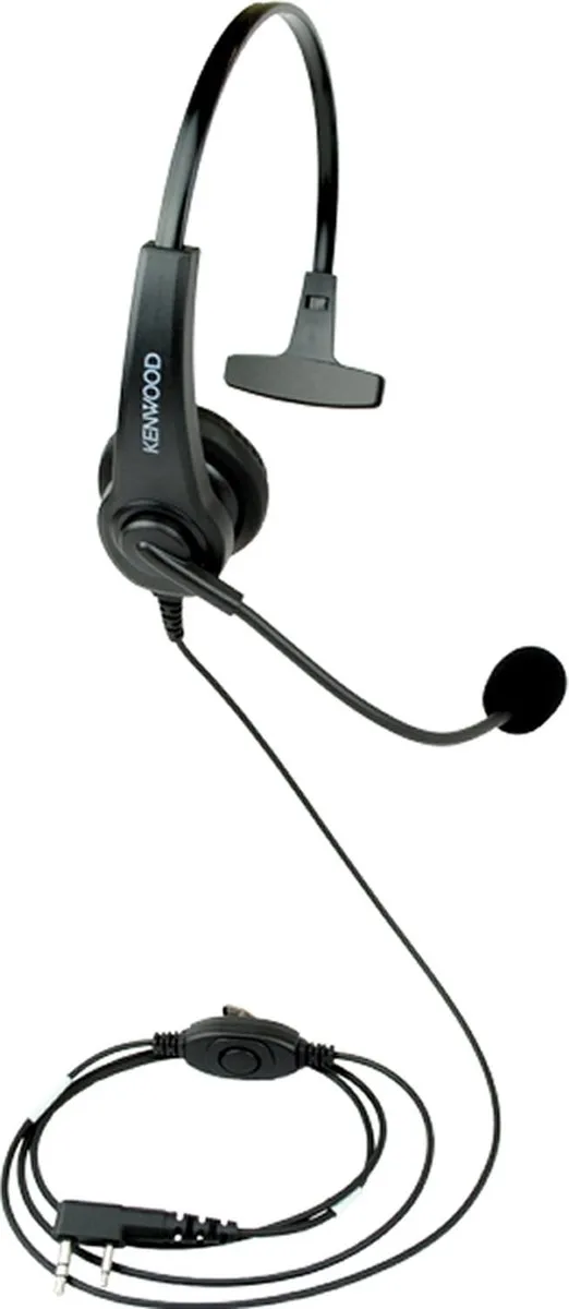 Kenwood KHS-7AC Headset - PTT & VOX - Zwart