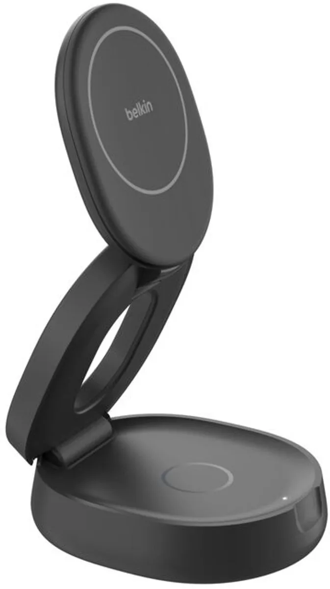 Belkin BoostCharge Pro WIZ035KQBK Laadstandaard - 2-in-1 - Qi2 15W - Zwart - afbeelding 6 van 6