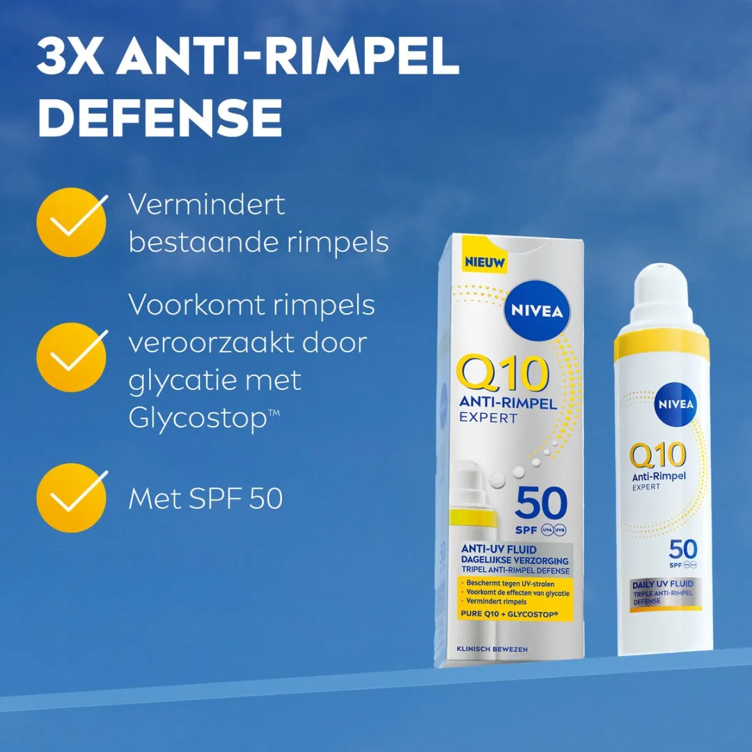 NIVEA Q10 Daily Fluid Dagcrème SPF 50+ 40ml