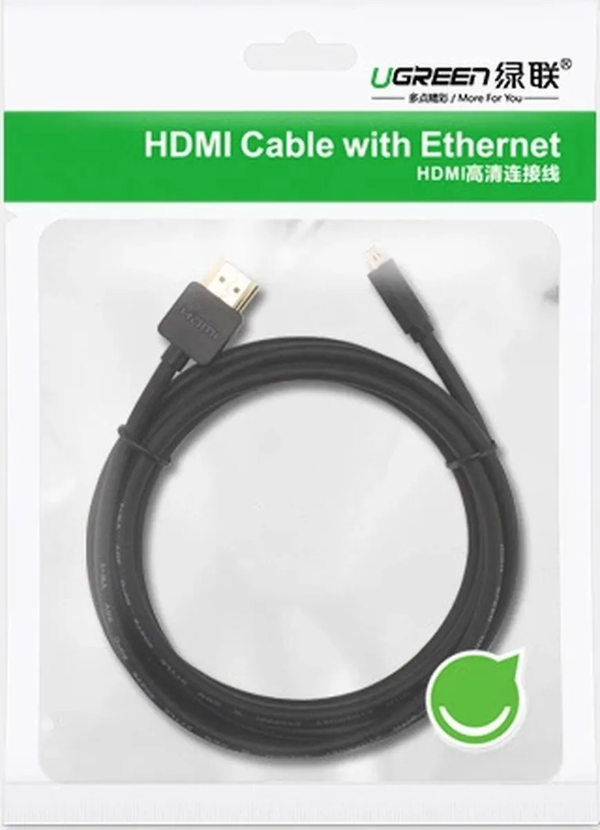 UGREEN HD127 Micro HDMI Kabel 2.0 - 1m - Zwart