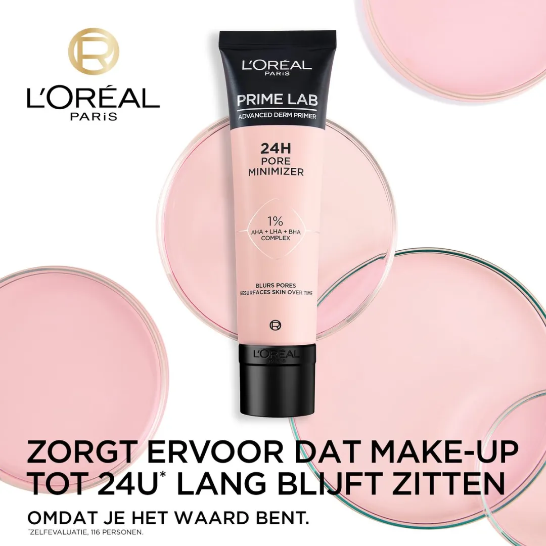 L'Oréal Paris Prime Lab Pore Minimizer Primer 30ml - Transparant