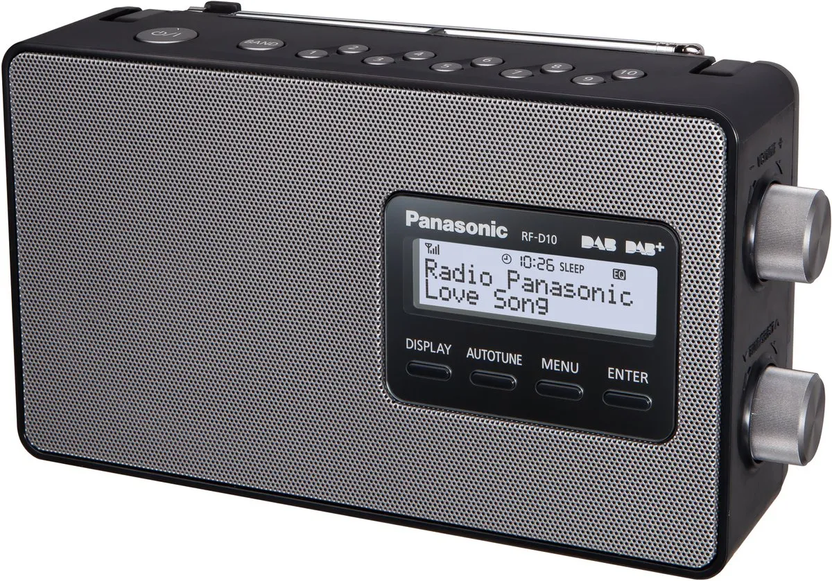 Panasonic RF-D10EG-K Draagbare DAB+ Radio - Zwart/Zilver