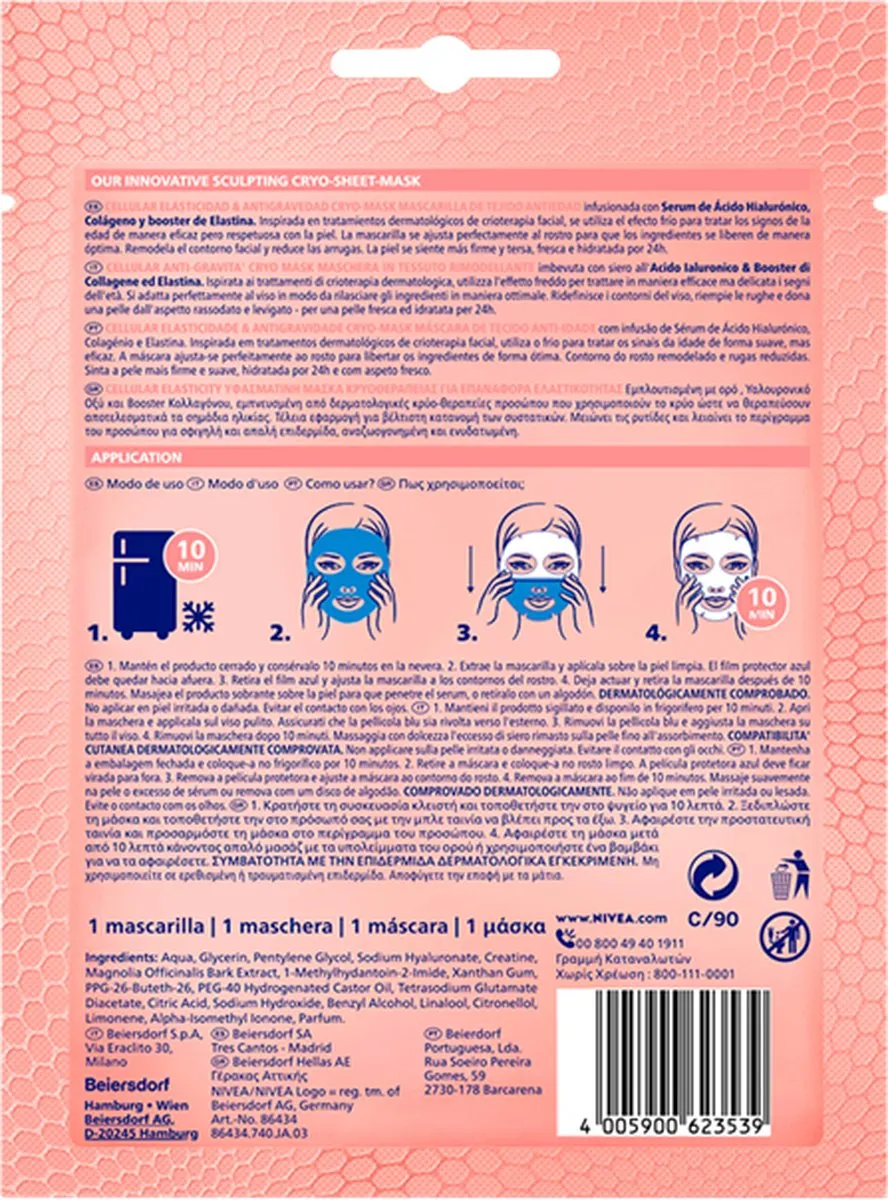 NIVEA Hyaluron Cellular Filler Gezichtsmasker 3ml