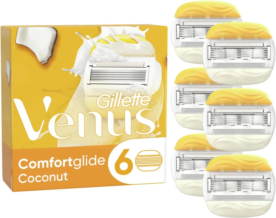 Gillette Venus Comfortglide Coconut Navulmesjes 6 Stuks