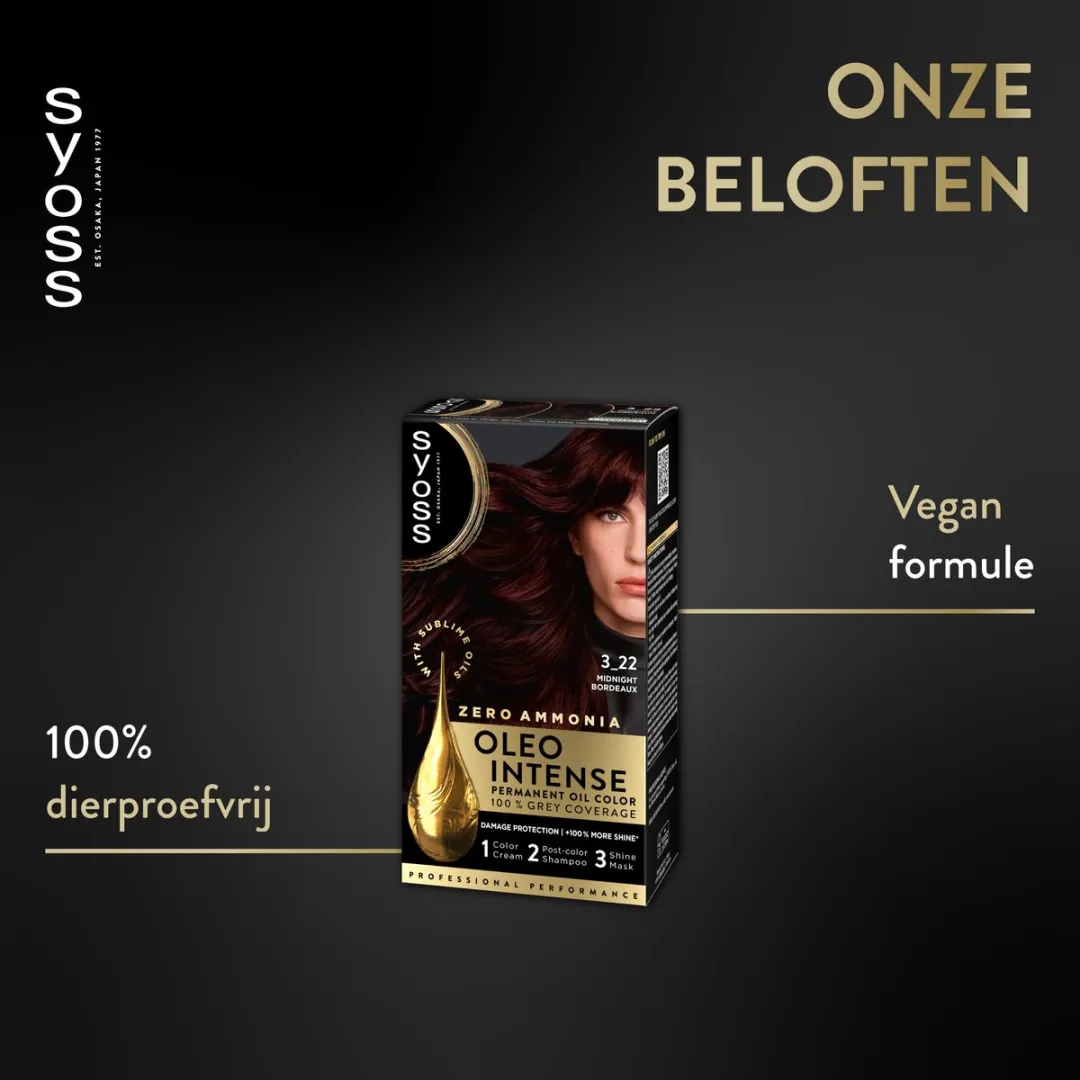 SYOSS Oleo Intense 3-33 Haarverf Aubergine 115ml
