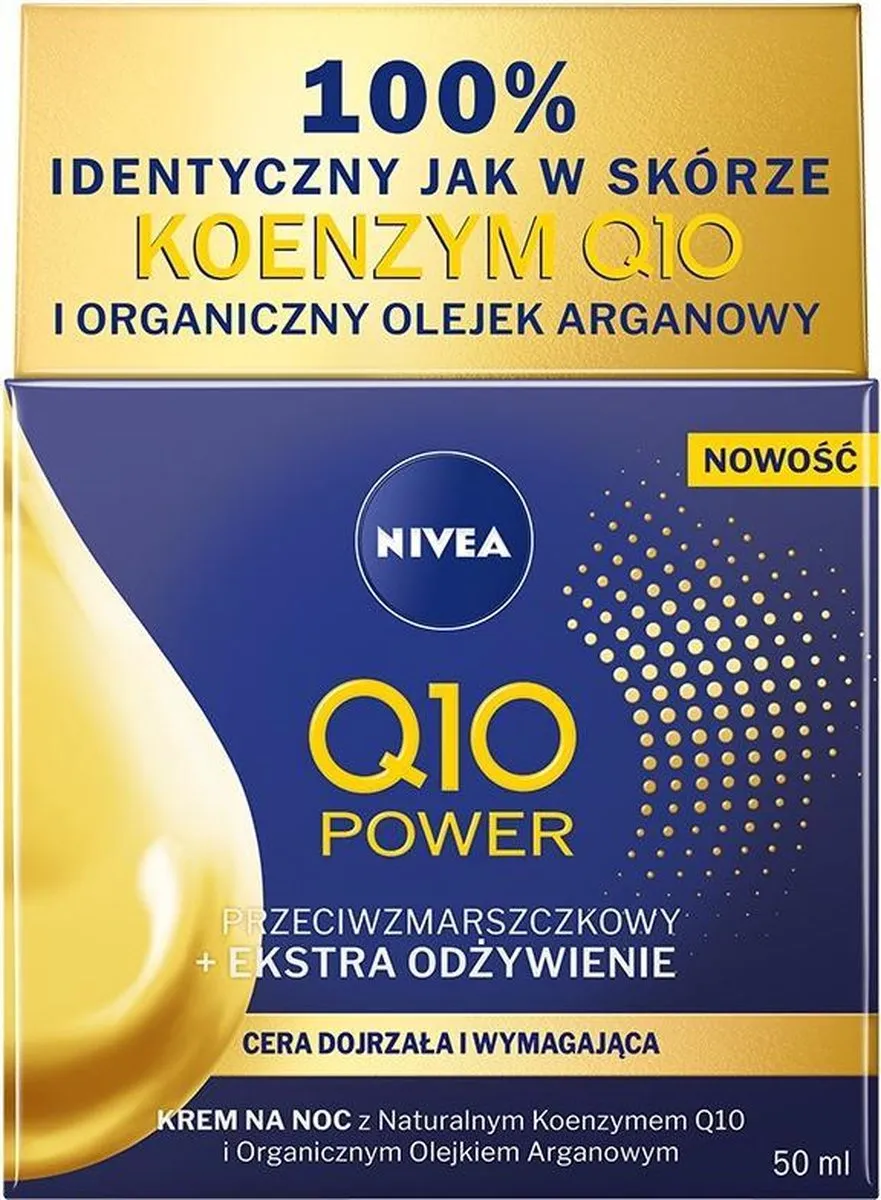 NIVEA Q10 Power Nachtcrème 50ml - met Co-enzym Q10 & Arganolie