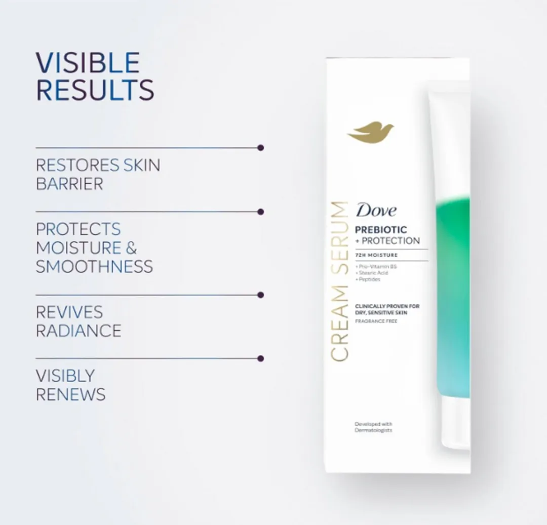 Dove Body Cream Serum Prebiotic + Protection 236ml