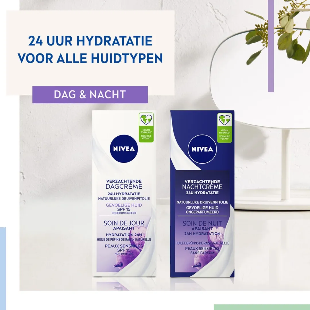 NIVEA Essentials Sensitive Dagcrème SPF 15 50ml