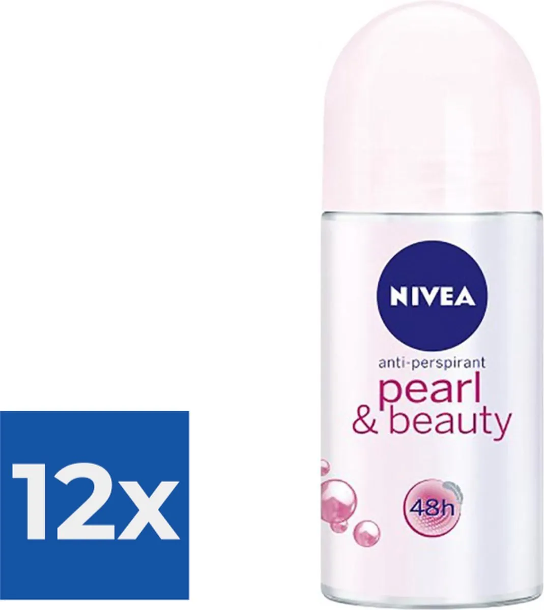 NIVEA Pearl & Beauty Roll-On Deodorant 50ml - 12 Stuks