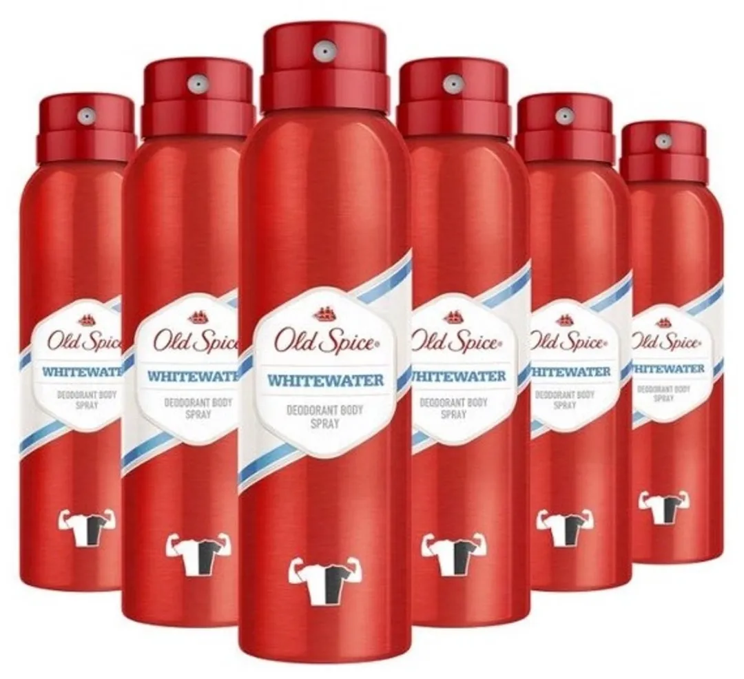 Old Spice Deopray Whitewater Deodorant - 6x150ml