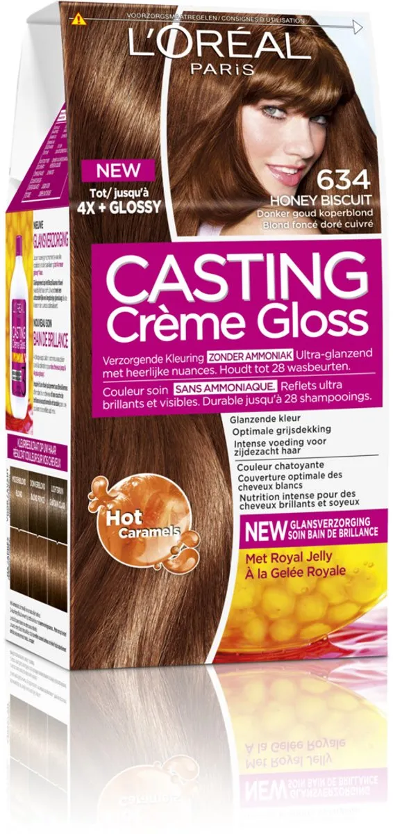 L'Oréal Paris Casting Crème Gloss 634 Donker Goud Koperblond - afbeelding 6 van 6