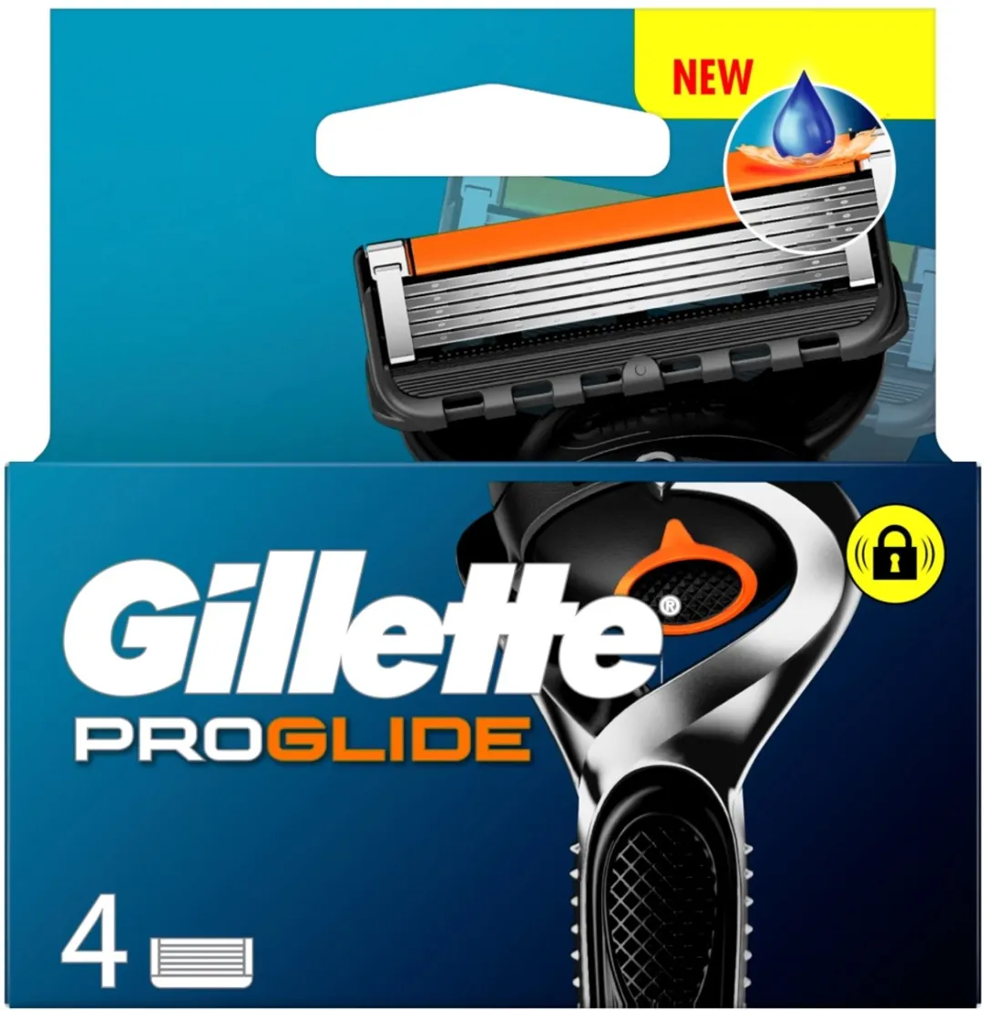 Gillette ProGlide Oranje 5 Bladen - 4 Stuks