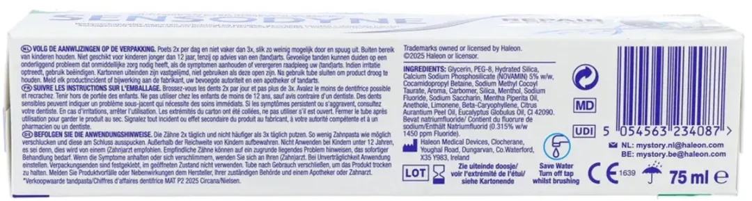 Sensodyne Tandpasta Repair & Protect Whitening 75ml