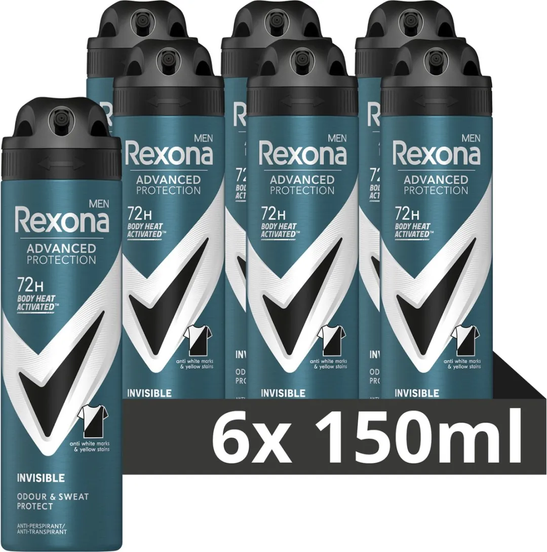 Rexona Men Advanced Protection Anti-Transpirant Spray - 6x150ml