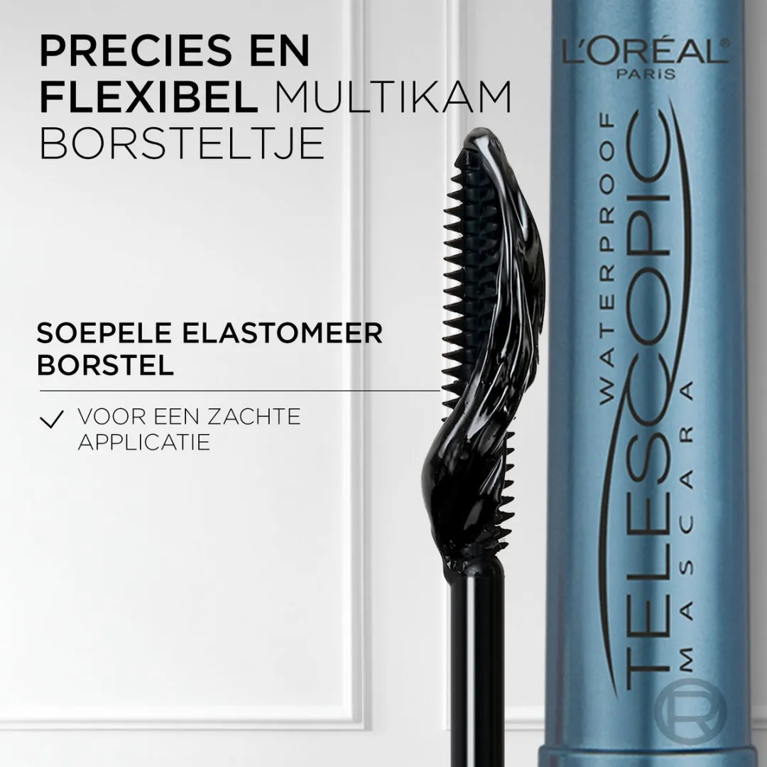 L'Oréal Paris Telescopic Mascara Waterproof Zwart 8ml
