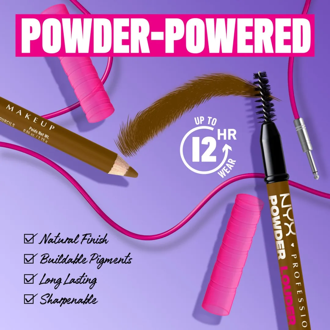 NYX Powder Louder Wenkbrauwpotlood Blonde 1.15g - afbeelding 6 van 6