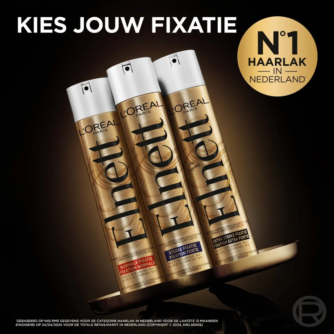 L'Oréal Paris Elnett Satin Haarlak Sterke Fixatie 300ml
