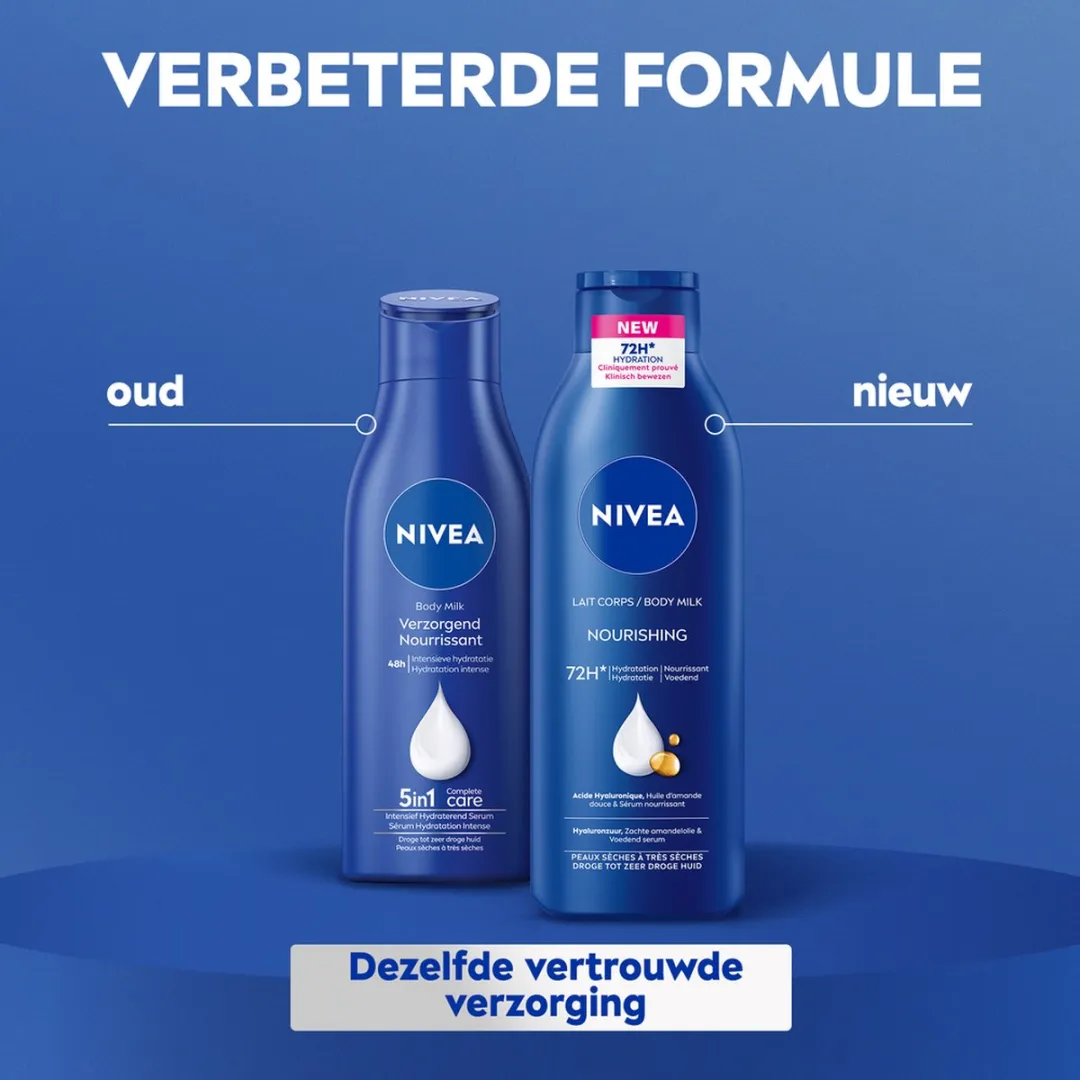 NIVEA 5-in-1 Verzorgende Body Milk 250ml - Amandelolie & Vitamine E