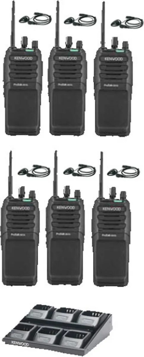 Kenwood TK-3701D Portofoonset 6 Stuks
