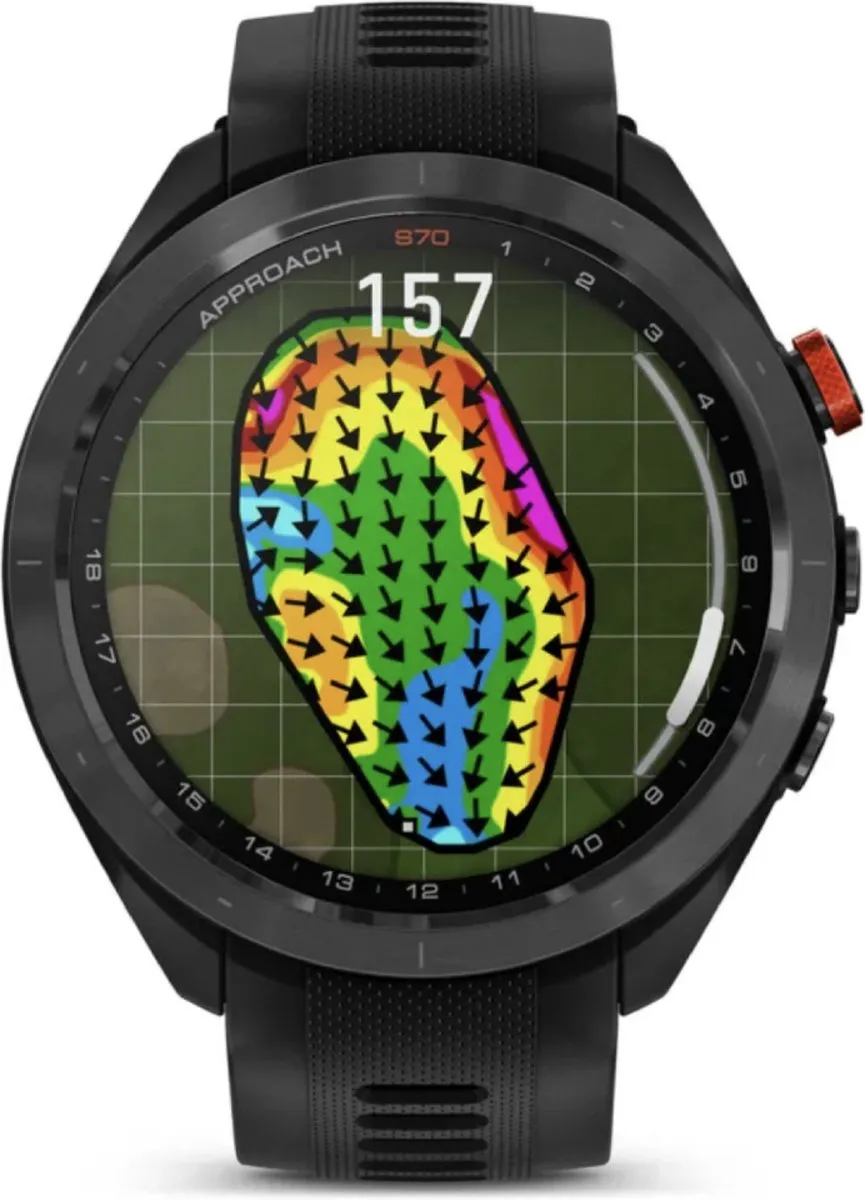 Garmin Approach S70 GPS Golfhorloge 47mm - Zwart - afbeelding 6 van 6