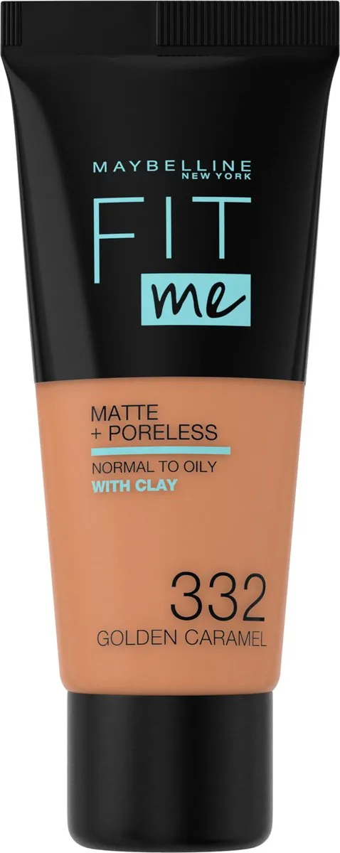 Maybelline Fit Me Matte + Poreless Foundation 332 Golden Caramel