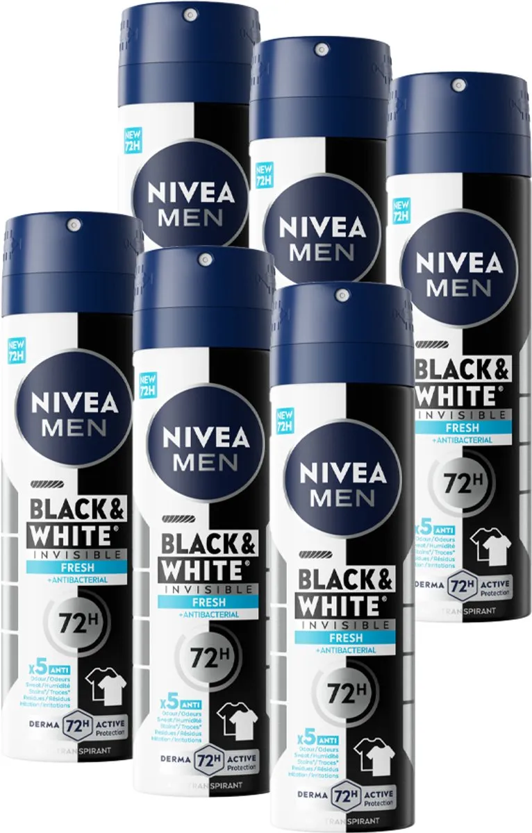 NIVEA MEN Invisible for Black & White Anti-Transpirant Spray