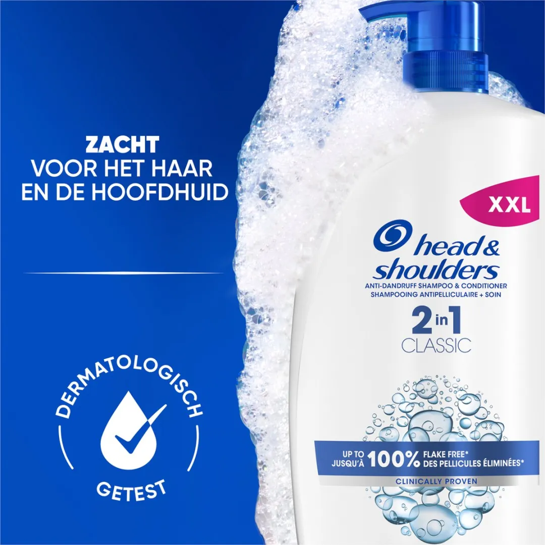Head & Shoulders Classic 2-in-1 Shampoo + Conditioner 1000ml