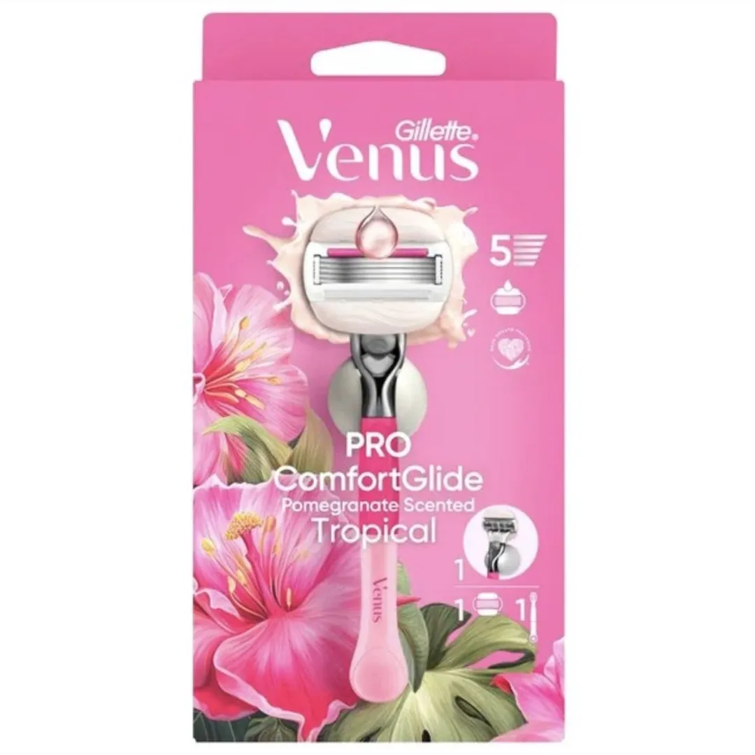 Gillette Venus Pro ComfortGlide Scheersysteem - 5 Bladen - Roze