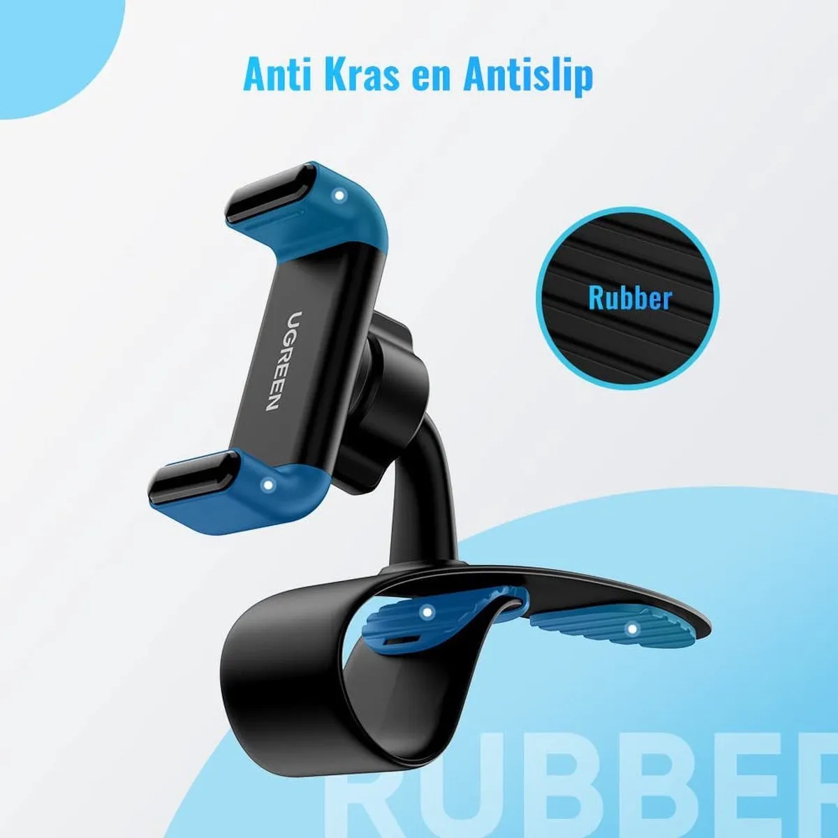Ugreen Universele Telefoonhouder 360° Dashboard - Zwart