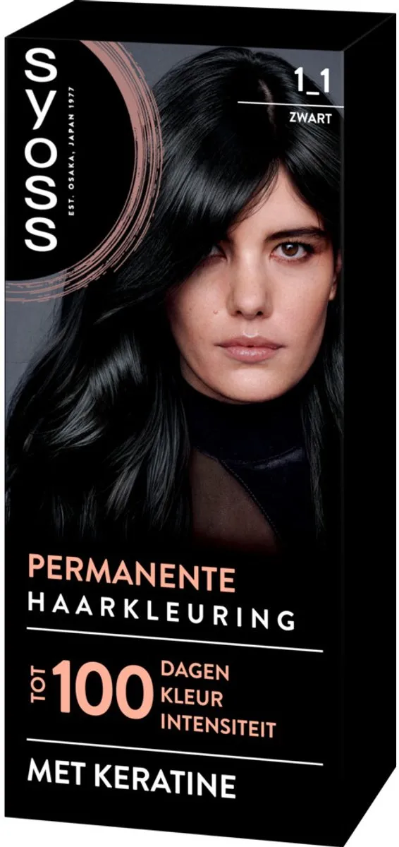 SYOSS Coloration 1-1 Zwart Haarverf - 12 Stuks