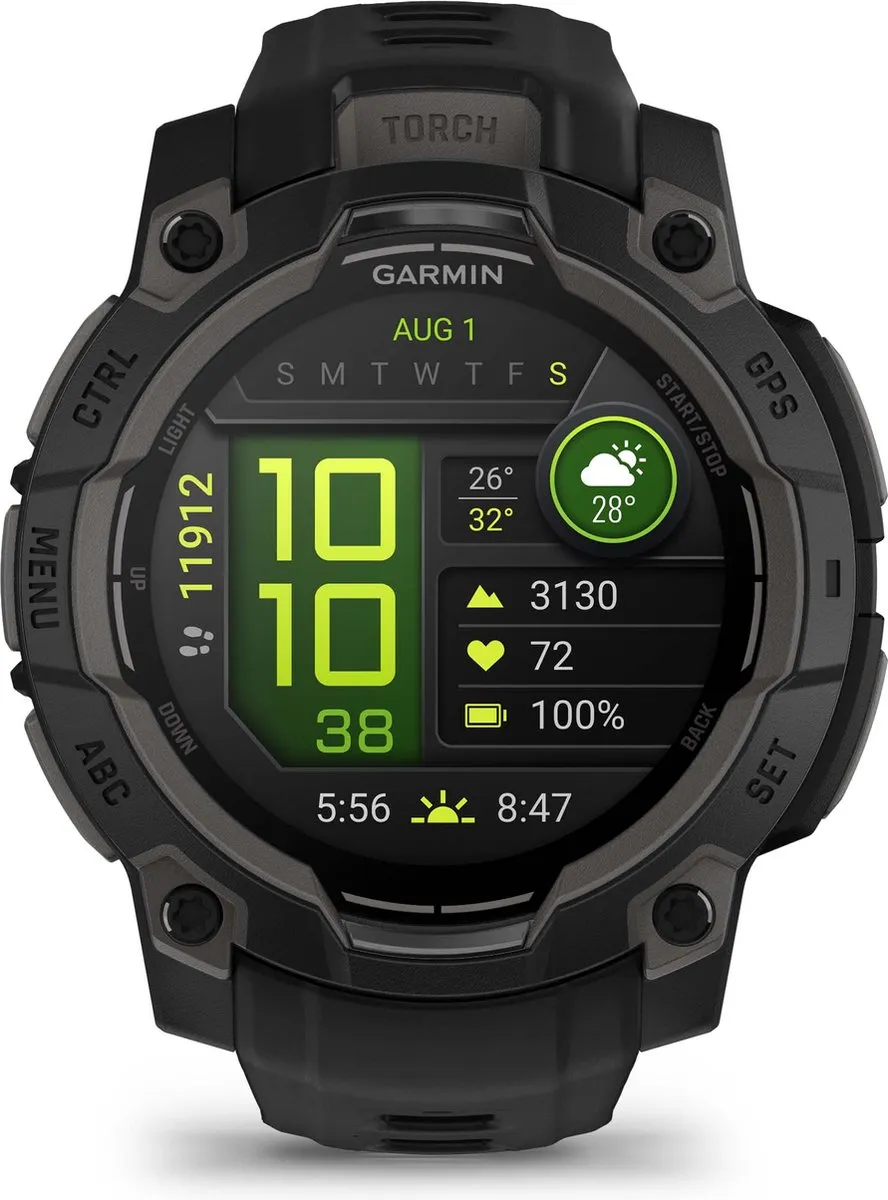 Garmin Instinct 3- Smartwatch - 45mm - AMOLED - Zwart