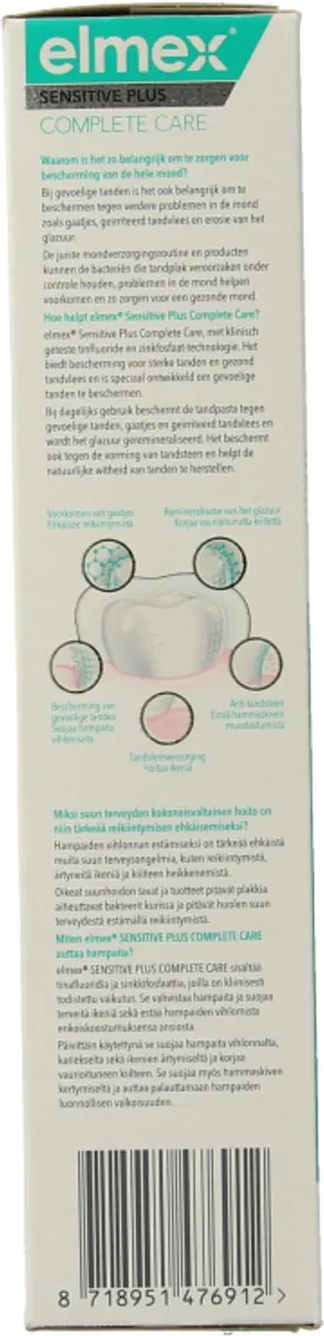 Elmex Sensitive Plus Complete Care Tandpasta 75ml