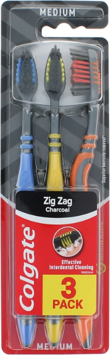 Colgate Zig Zag Charcoal Tandenborstels