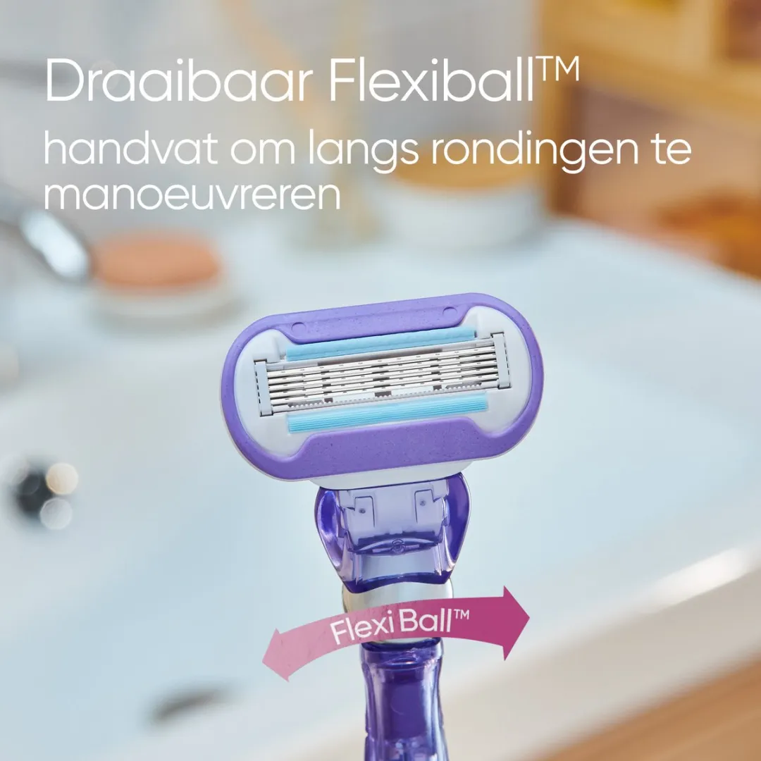 Gillette Venus Deluxe Smooth Swirl Scheermes - 9 Stuks - Paars
